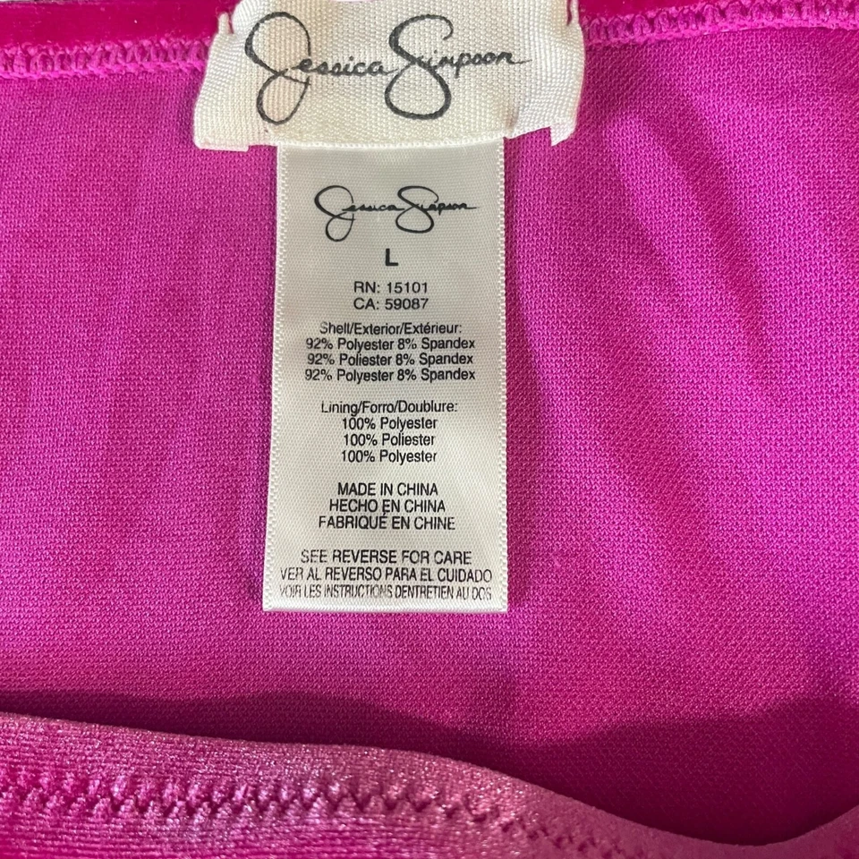 Conjunto de Bikini Jessica Simpson Rosa Negro Floral Sarong Tropical Traje de Baño Resort Foto 2 de 4