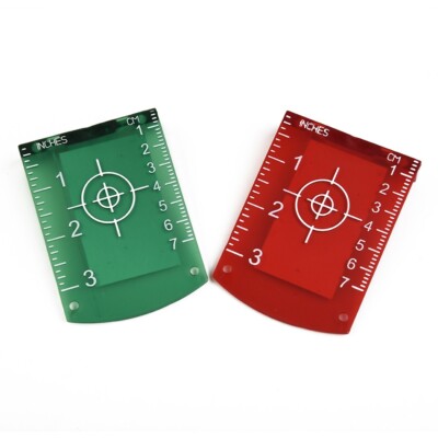 Laser Targets, 2 Pcs Magnetic Floor Laser Targets Card Plate High Visibility ABS Engineering Plastic For Red Beam Laser Level - View #9