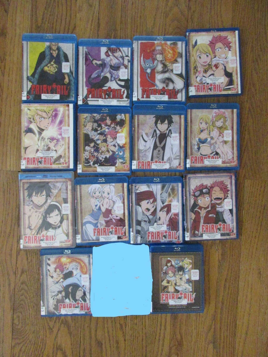 LOT of 14 DVDS FAIRY TAIL Anime Episodes 25 48 176 212 DVD Lot 2 6 18