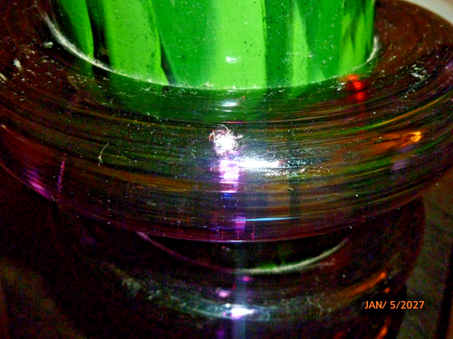 Vintage 1991 Signed Massive Art Glass Vase Coil Snake Wrap Christmas Tree 18" - 第 7/9 張圖片