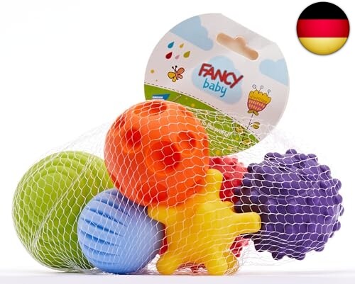 FANCY Baby Sensorik Balls - Babyspielzeug ab 0 3 6 8 Monate, Greifball für - Bild 7 von 8