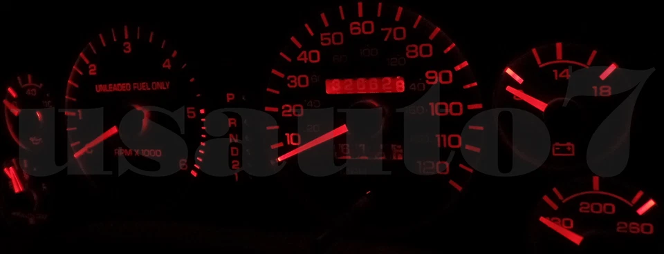 Dash Cluster Gauges RED LEDs LIGHT BULBS KIT Fits 94-97 Dodge Ram 1500 2500 3500 - Imagem 4 de 4