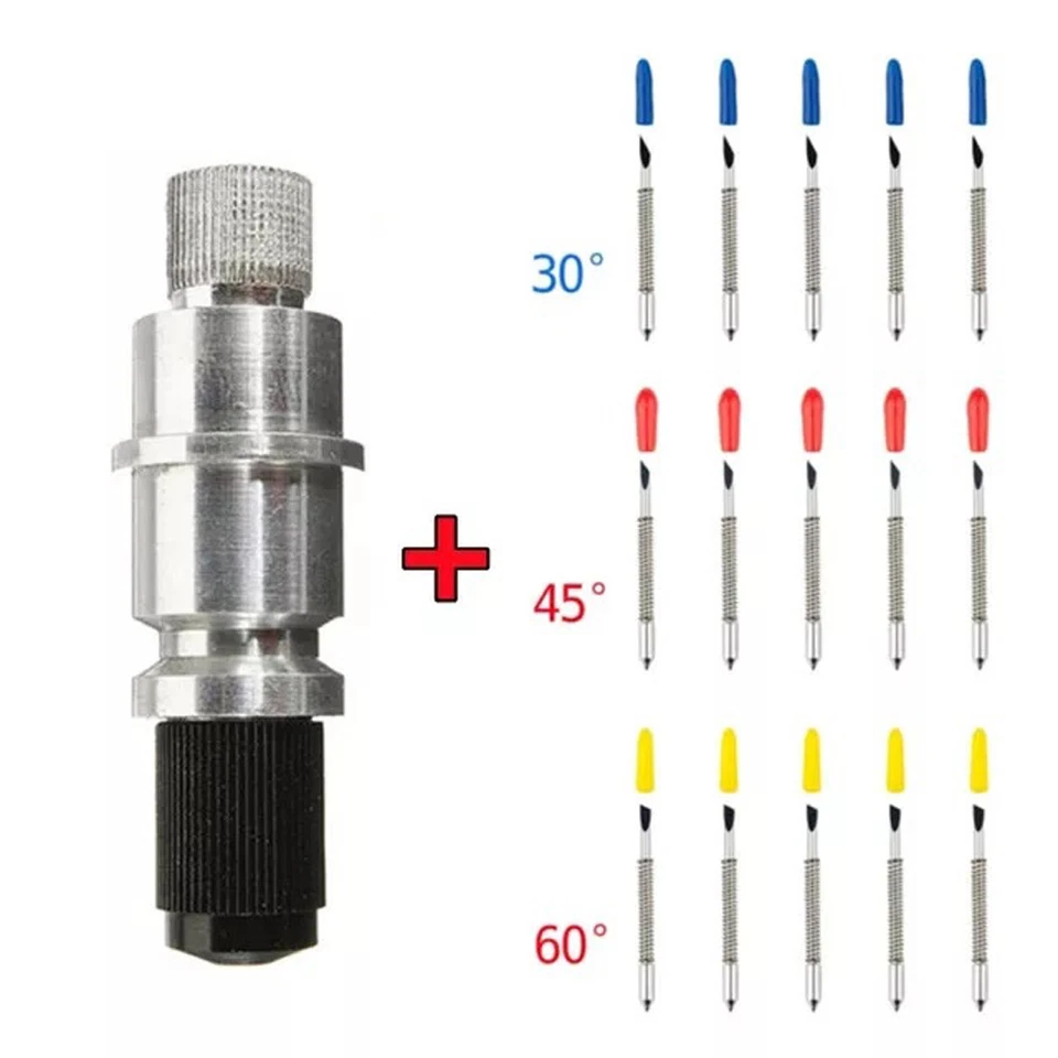 Klingenhalter Plottermesser CB09 für Graphtec Schneideplotter 5x30°+5x45°+5x60° - Bild 3 von 4