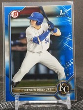2022 Bowman Draft Hayden Dunhurst Blue /150 Royals 1st