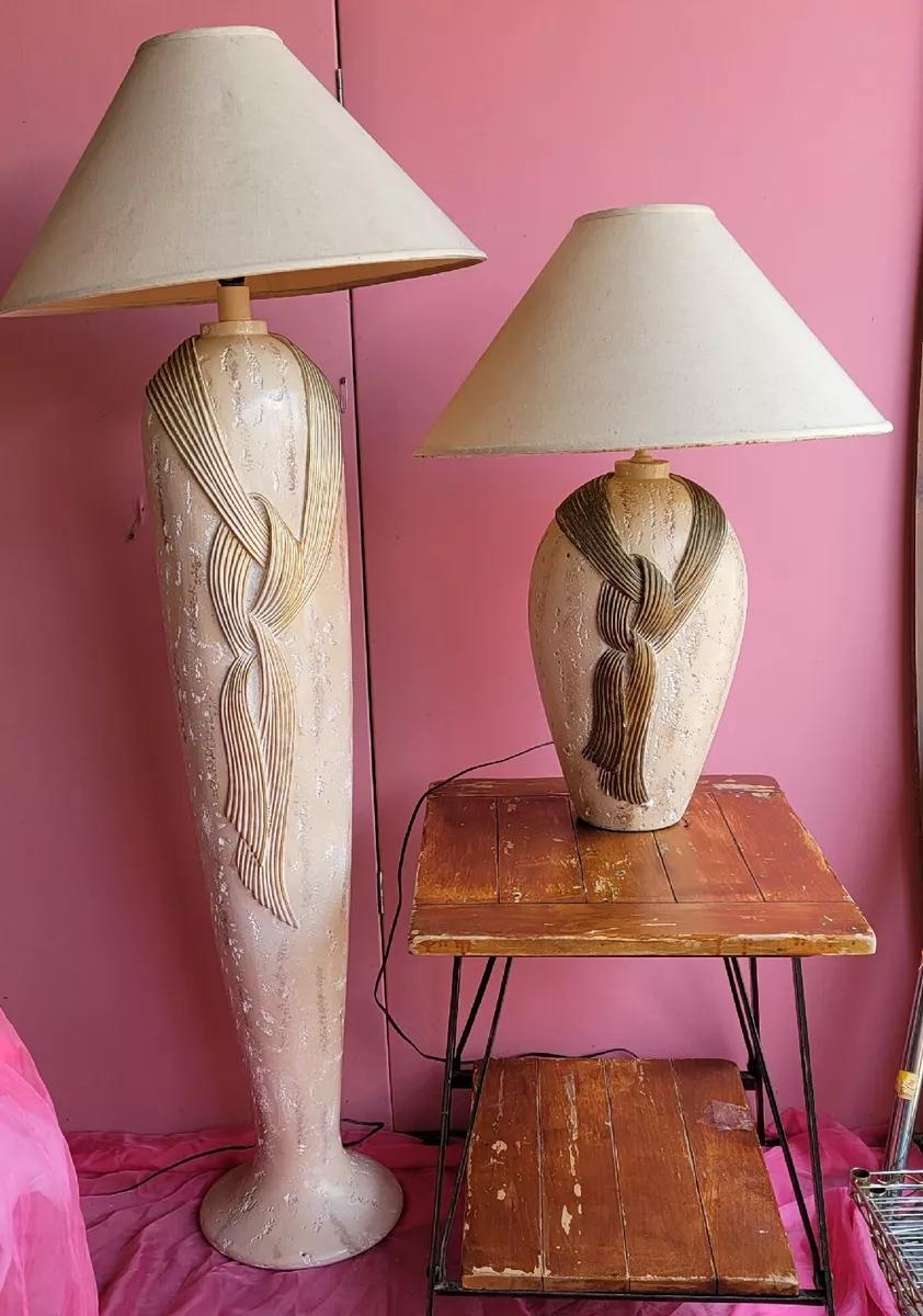 Plaster floor lamp deals