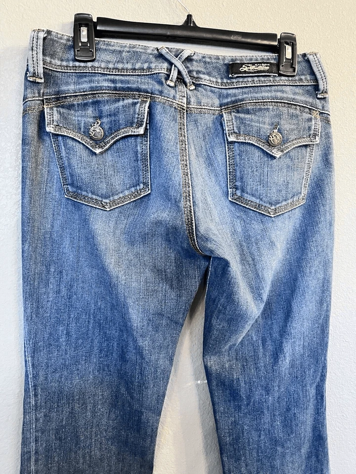 Pantalones de mezclilla lavados vintage Serfontaine Feline Jean R/S 29 hechos en EE. UU. Foto 4 de 4