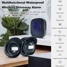 Outdoor 656ft Wireless Driveway Alarm For Home Alert System Motion Detector U3H7