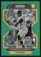 2022 Panini Prizm Prizms Green #64 Rodolfo Castro RC Pittsburgh Pirates
