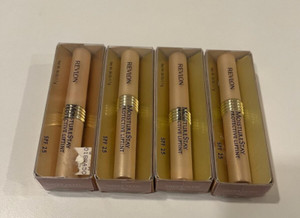 4 PCS OF REVLON MOISTURE STAY PROTECTIVE LIPTINT SPF25 #05 SHEER PETAL .06OZ