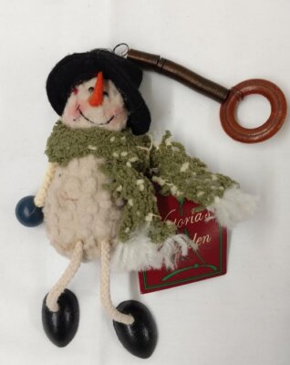 Holiday Plush Figurine on Spring - Snowman | eBay