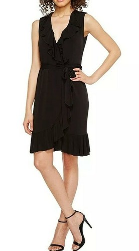 Calvin Klein Dress Womans Ruffle Neck 