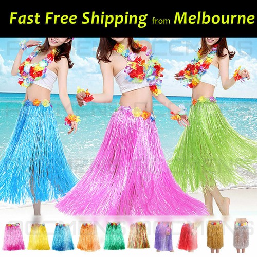 80cm Long Hawaiian Hula Grass Skirt Lei 