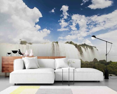 3D Waterfall Landscape Wallpaper Wall Mural Removable Self-adhesive 170 ...