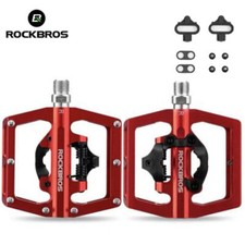 ROCKBROS Bicycle Semi-Locking Pedal Strap SPD Sealed Platform 9/16” Pedal