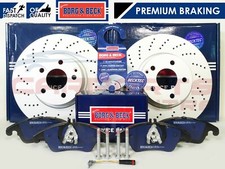 MERCEDES E CLASS E350 CDI W212 FRONT BORG & BECK BRAKE DISCS PADS (AMG PACKAGE)