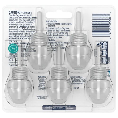 Glade PlugIns Nachfüllpack Lufterfrischer, Tautropfen Blütenblätter, 1,34 oz, 5 Stück - Bild 8 von 10