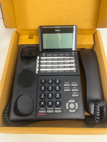 Teléfono con pantalla digital NEC DTK-24D-1 (BK) -24 botones negro. # BE119103 NUEVO - Imagen 2 de 3