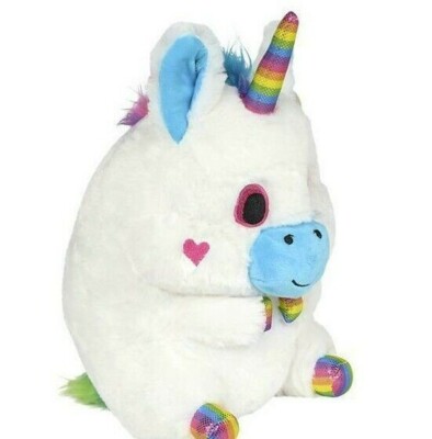 Belly Buddy Unicorn Blue Nose Plush Toy 13 inch