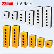 22mm Plastic Control Enclosure Waterproof Push Button Switch Box ON/OFF 1-6 Hole