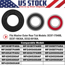 For Samsung Washer Bearing Seal Kit WF393 DC62-00156A 6601-002637 6601-000148