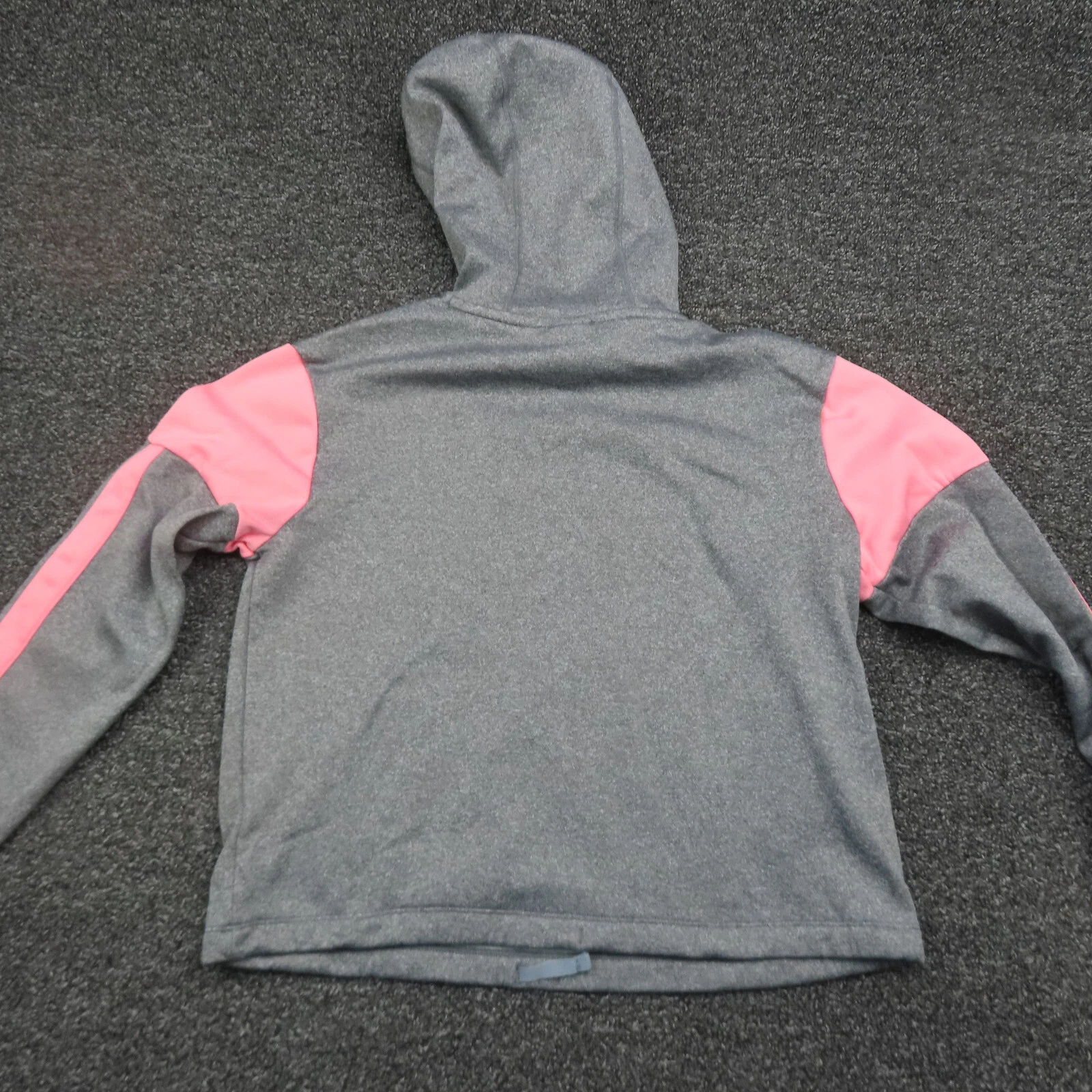 VETEMENTS Nike Felpa con Cappuccio Ragazza XL Grigio e Rosa Dri Fit Manica Lunga Corsa Traspirante Gioventù