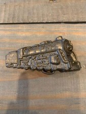 Vintage Brass Train Engine Belt Buckle 4045