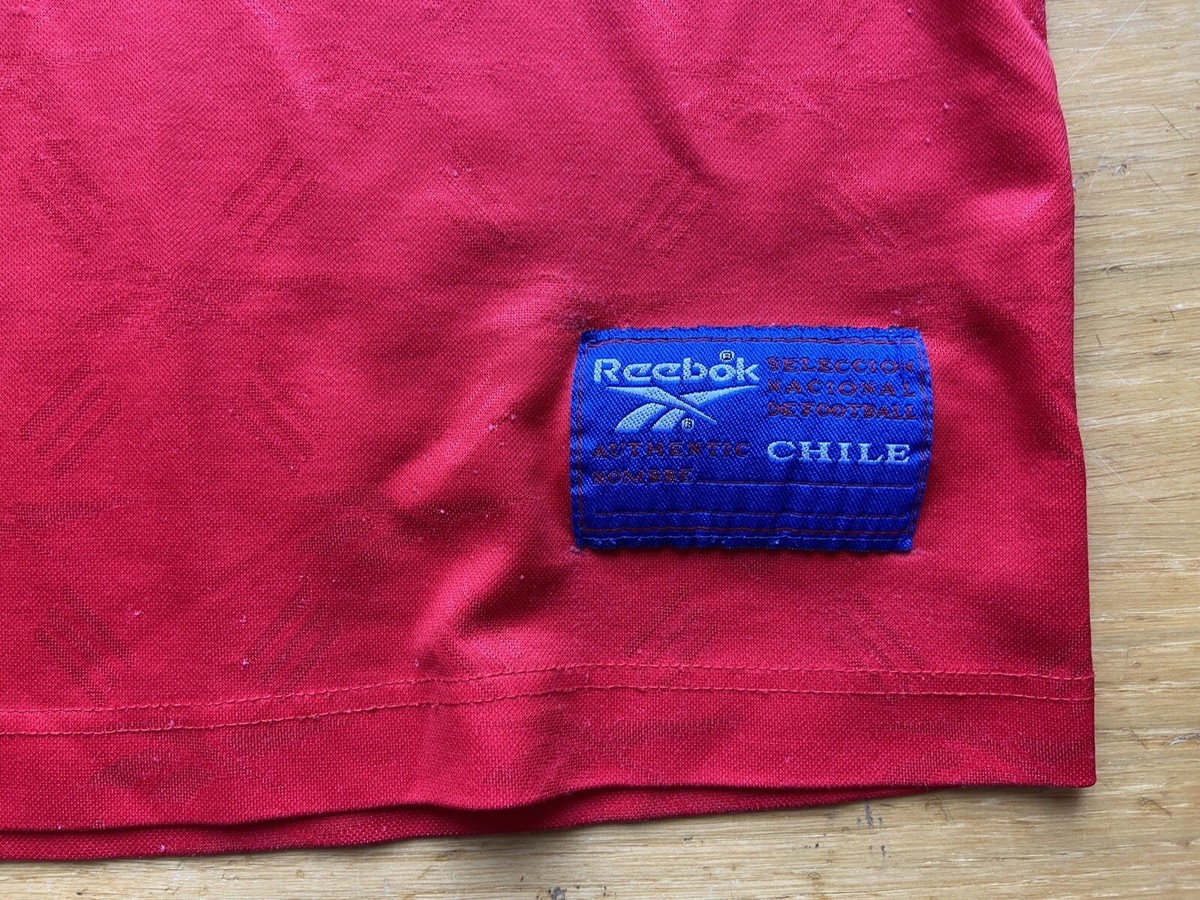 CHILE 1996 1998 HOME FOOTBALL SHIRT SOCCER JERSEY REEBOK sz