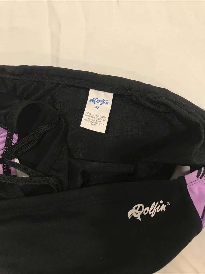 Dolphin Size 32 Men's Purple / Black Swim Briefs - Image 3 of 3