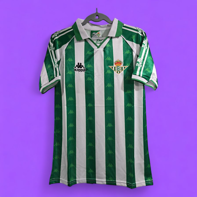 Real Betis Home 96/97 Retro - Football Soccer - Small (USA-Extra