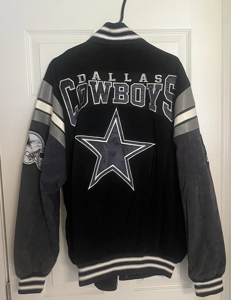 NFL Dallas Cowboys Suede And Leather Jacket Size XL - Image 2 of 2