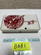 3DS white monster hunter Japan Nintendo Console region Japanese B681