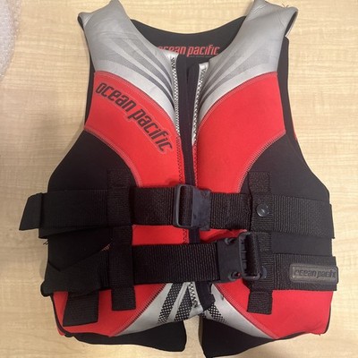 Ocean Pacific Life Vest 50-90 Lbs USCG Approved- Women s & Youth- Red/Black