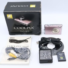 Nikon COOLPIX S640 Pink Compact Digital Camera Tested Working Seller Japan