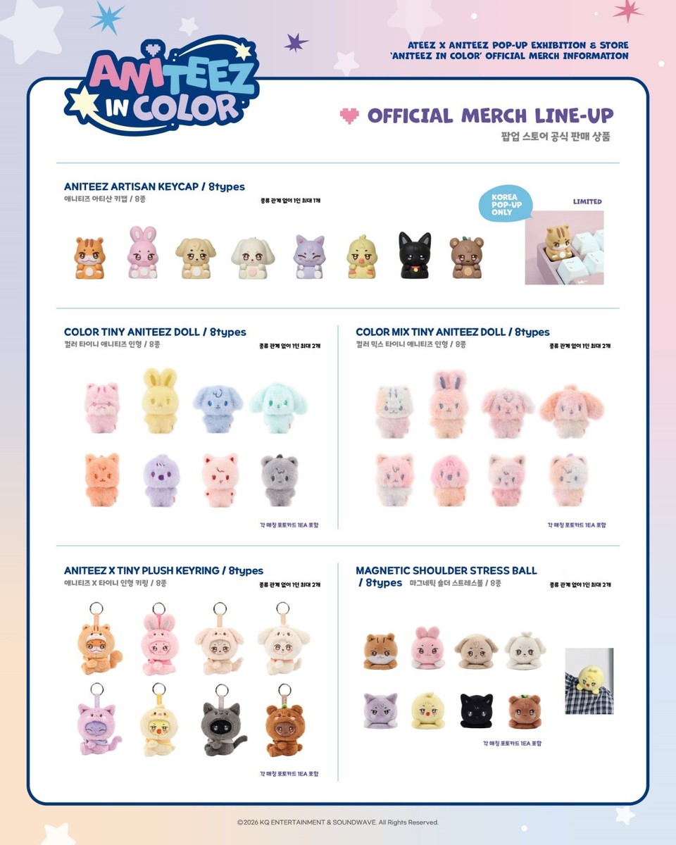 Online Pre-Order ATEEZ ANITEEZ IN COLOR KOREAN POP-UP OFFICIAL