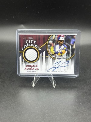 2026 Topps City Connect Ronald Acuna Jr Auto Relic /50 Game Used Braves