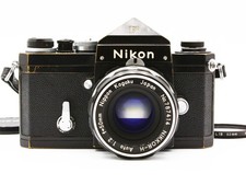 Nikon F 35mm SLR Film Camera NIKKOR-H Auto 50mm f/2 Non-Ai Lens JAPAN  Exc 4  