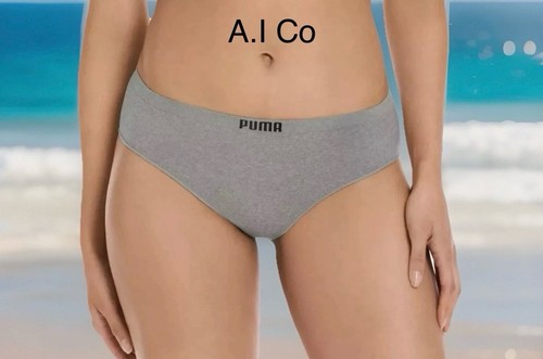 NEW 4 Puma Womens M Seamless Breathe Tagless Microfiber Bikini Underwear/Panties - Picture 8 of 8
