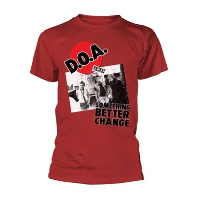 D.O.A. - SOMETHING BETTER CHANGE RED T-Shirt Small