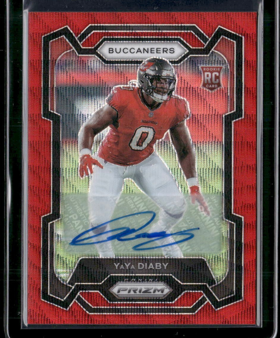 YaYa Diaby Panini Prizm #394 Autograph-Red Wave