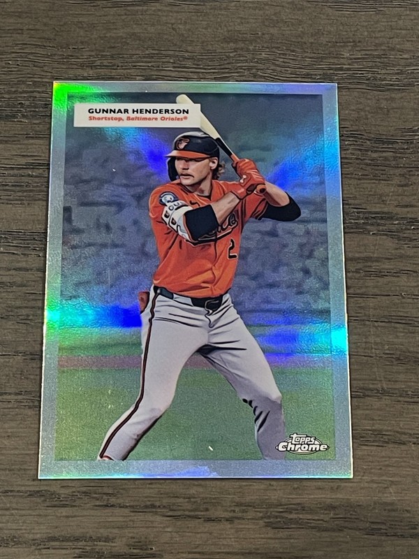 2025 Topps Chrome Platinum Double Header Gunnar Henderson Cal Ripken Jr. #55DH13