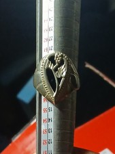 Onyx  Sterling Silver Ring - Size 7.5