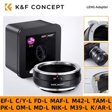 K F CONCEPT Lens Adapter for Canon EF FD FL M42 M39 C/Y MAF Nikon F OM PK AR TAM