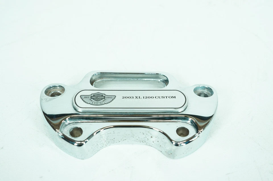 2003 Harley Sportster XL1200 C заказной OEM передний руль стояк верхний зажим хром - Изображение 3 из 4