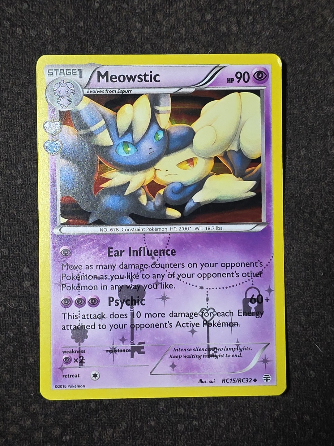 Meowstic RC15-32 Generations Radiant Collection Holo