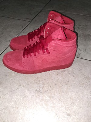 Size 11 - Air Jordan 1 Retro High Red Suede for sale online  display picture 2