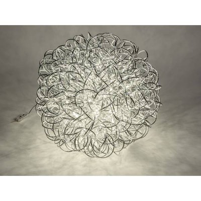 formano Sfera decorativa a LED Frosty, rossa, 30 cm, effetto ice, timer 6 h/18 ore, illuminata, funzionamento a batteria, decorazione natalizia per tavolo, scaffale, davanzale