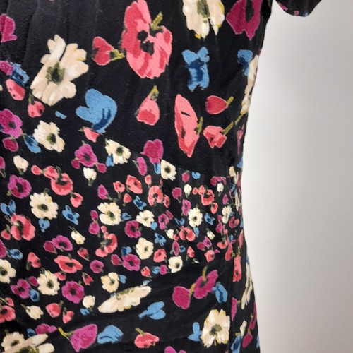 Ossie Clark London Floral Dress Size UK 18 (#H1/12) - Picture 8 of 9