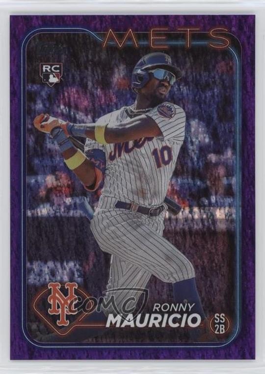 2024 Topps Series 1 Purple Holofoil 699/799 Ronny Mauricio #224 Rookie RC 1m8q