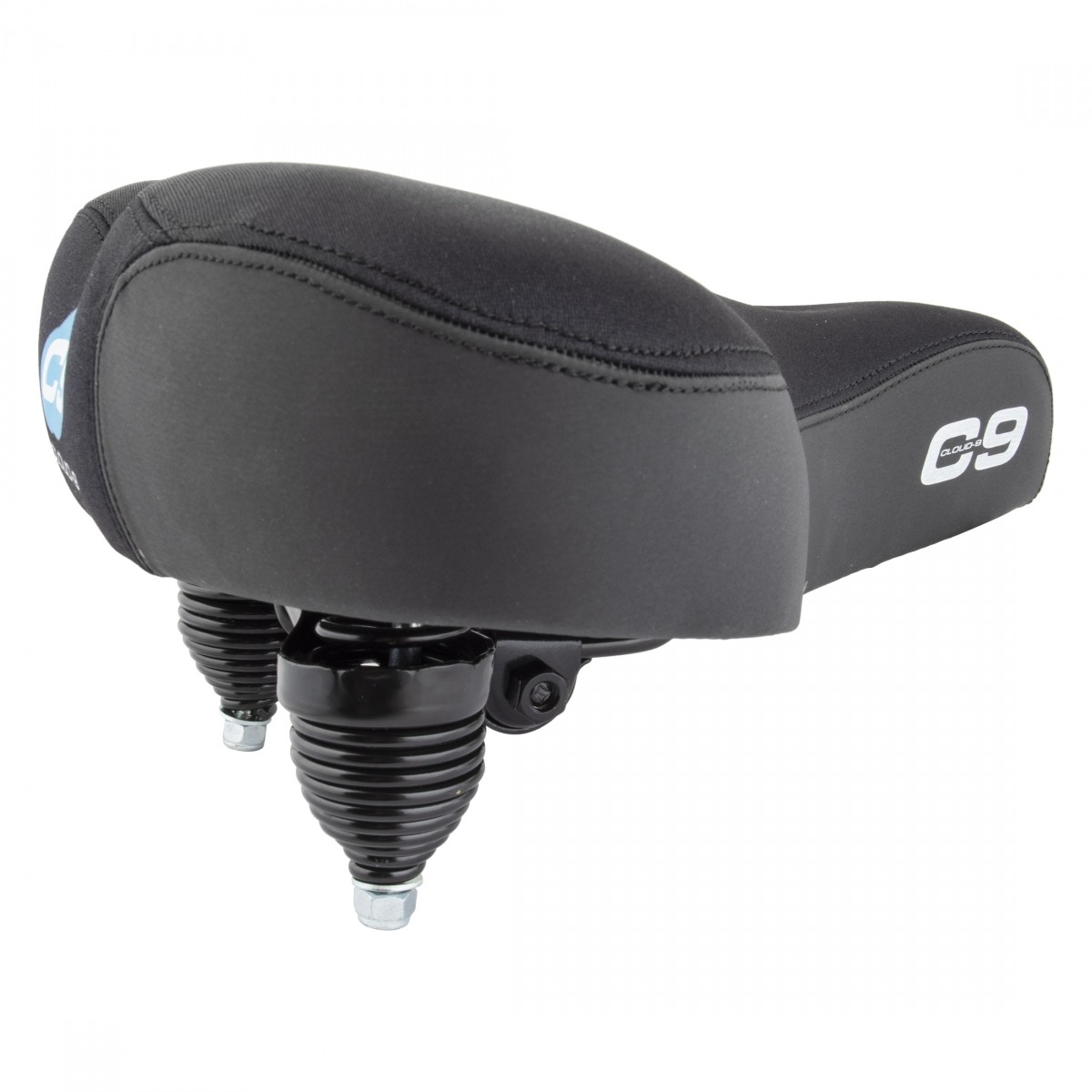 Cloud-9 Unisex Bicycle Comfort Seat Cruiser-ciser Springs, Gel Padding Black