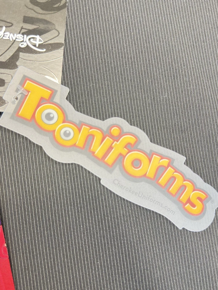 Cherokee Scrubs Disney Tooniforms Unisex V Neck Top Sz Large NEW. Grumpy - Image 4 of 4